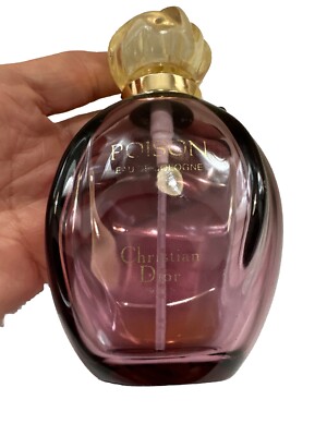 Vintage Christian Dior Paris Poison Purple Perfume Bottle Empty