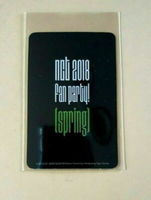 NCT OFFICIAL 2018 FAN PARTY SPRING GOODS LIMITED PHOTOCARD