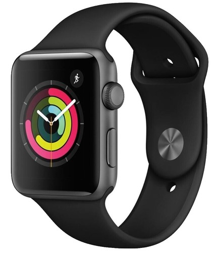Apple Watch Series 4 40mm GPS Only Space Gray Case Black Band