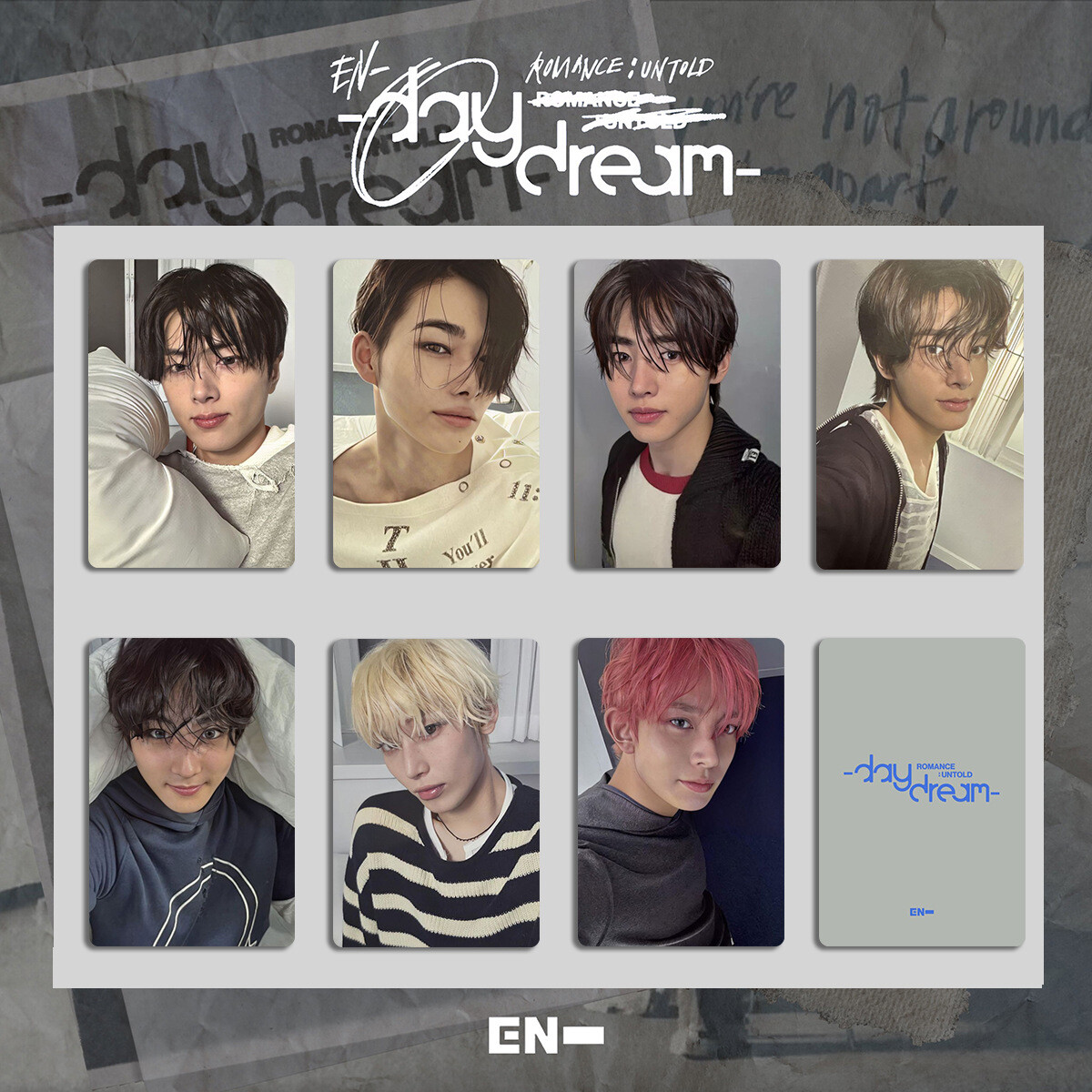 7pcs/Set ENHYPEN ROMANCE : UNTOLD Daydream Photo Cards Self Made