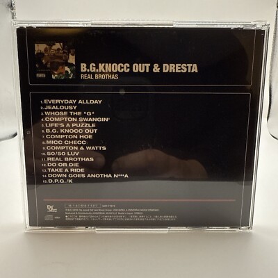 Real Brothas by B.G. Knocc out & Dresta (CD, Aug-1995, Outburst