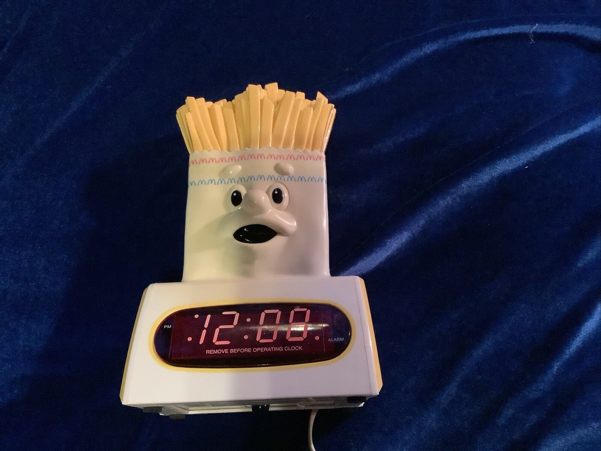 Vintage 1996 McDonalds LED Alarm Clock Night Light The French Fry