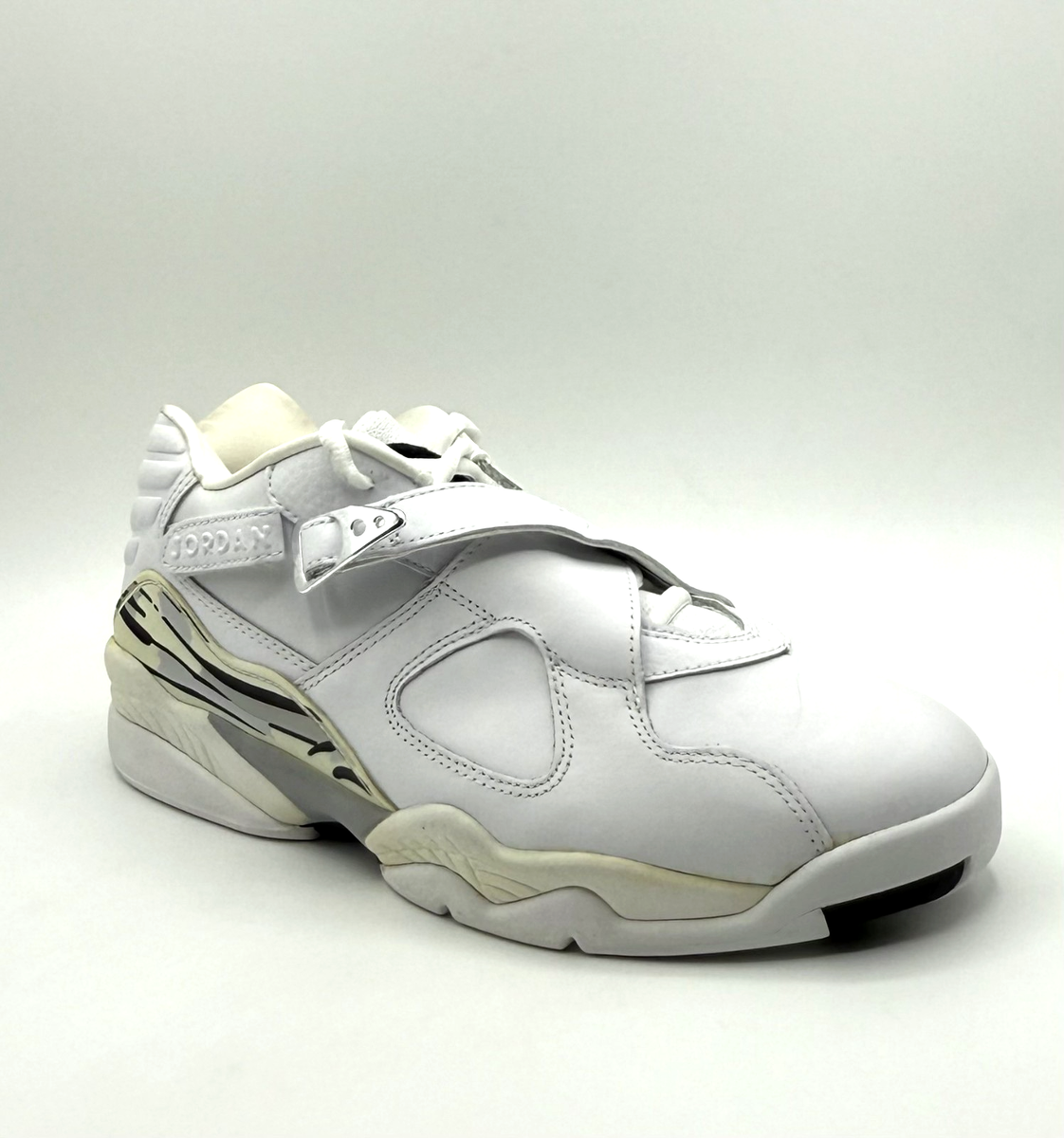 Nike Air Jordan 8 Retro Low White Metallic Silver 306157 101 (2003