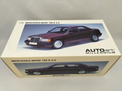 1/18 scale MERCEDES-BENZ 190 E 2.0 BAROLO RED AUTOart Millennium
