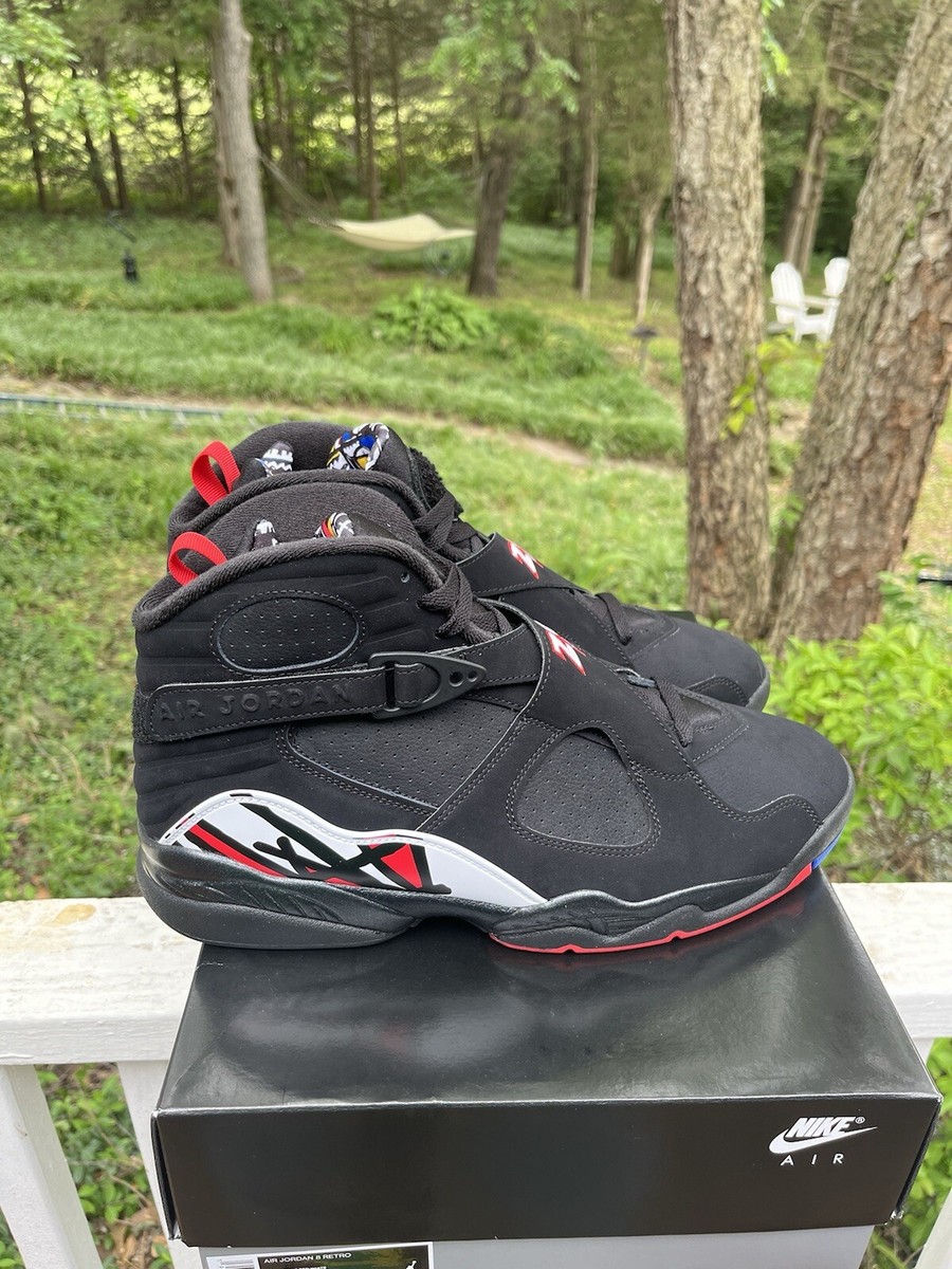 Air Jordan 8 Retro Playoffs 2023 Men's DS Size 12 Black True Red