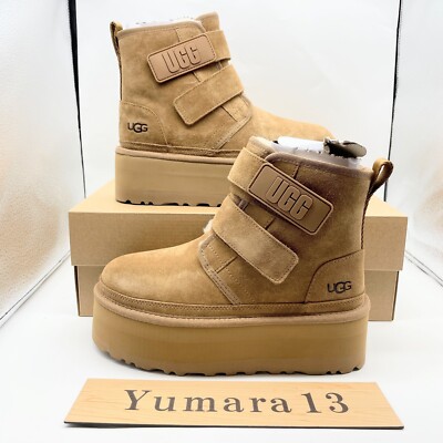 UGG WMNS Neumel Platform Chestnut Suede 1130554-CHE Women's Size