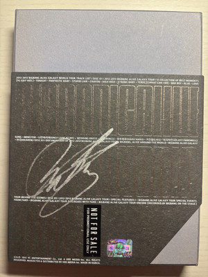 BIGBANG 2012-2013 Galaxy tour Concert DVD Autographed Signed Album