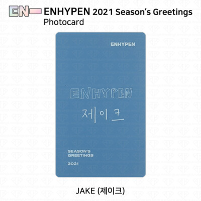 Enhypen 2021 Season's Greetings Photocard Student ID Card Jungwon