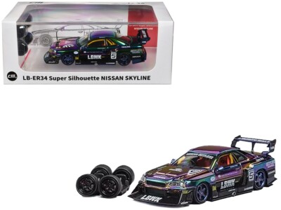CM Models Nissan Skyline LB-ER34 Super Silhouette Chameleon 1/64