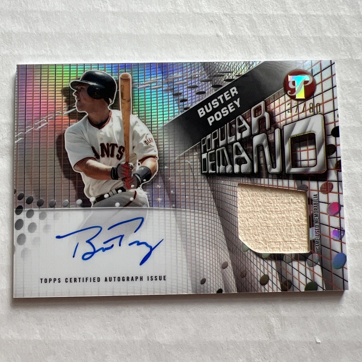 Buster Posey Autograph Baseball Cards for sale | eBay