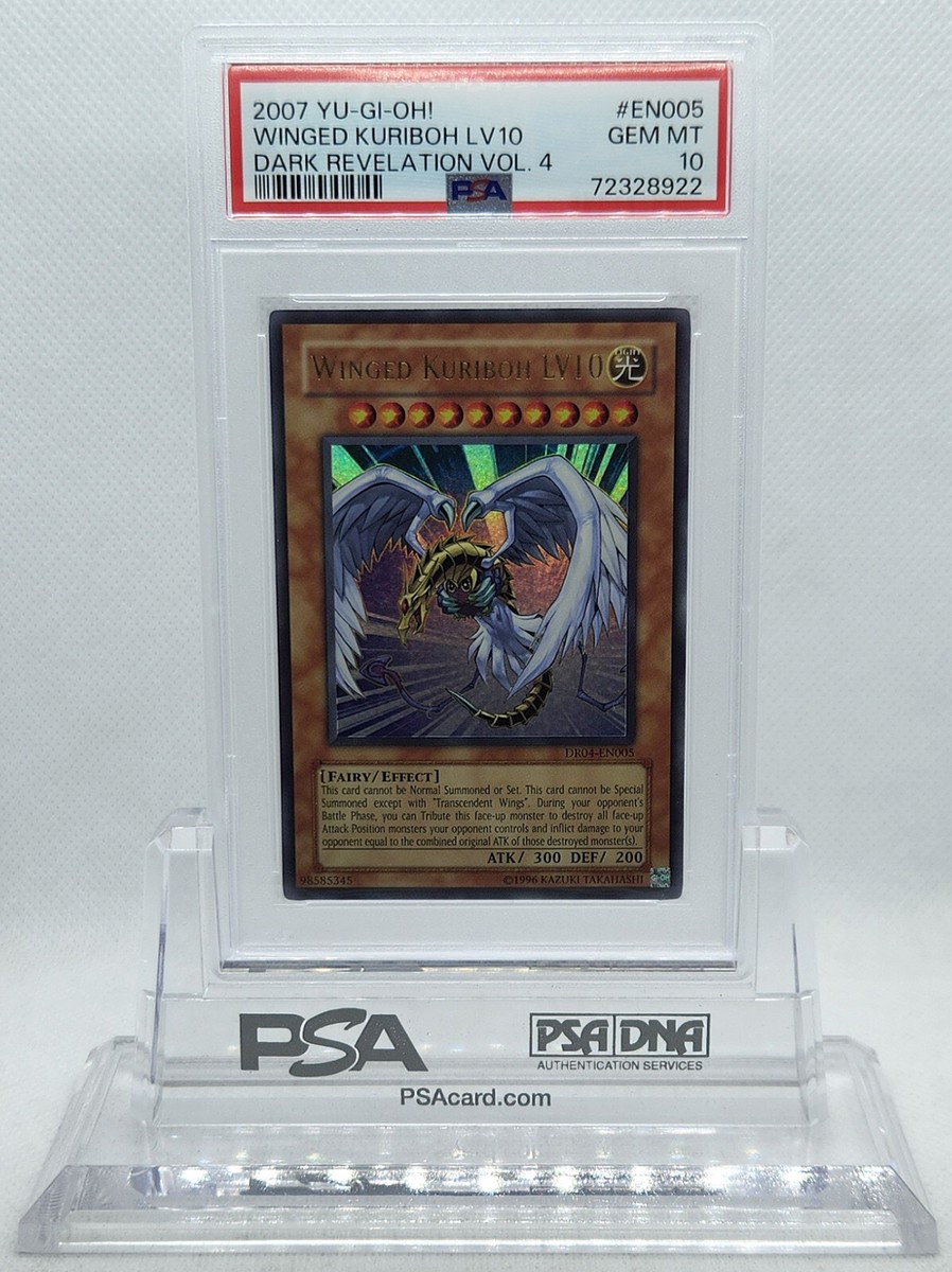 YUGIOH DR04-EN005 WINGED KURIBOH LV10 ULTRA RARE PSA 10 GEM MINT