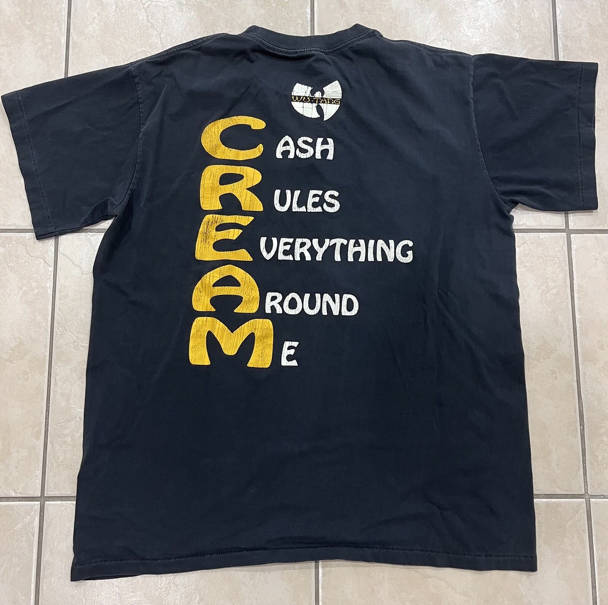 Vintage Wu-Tang Clan Shirt Hip Hop Sz L Pyramid Single Stitch