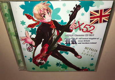 Hetalia Axis Powers Character CD UK Vol 4 w BONUS Trading Card