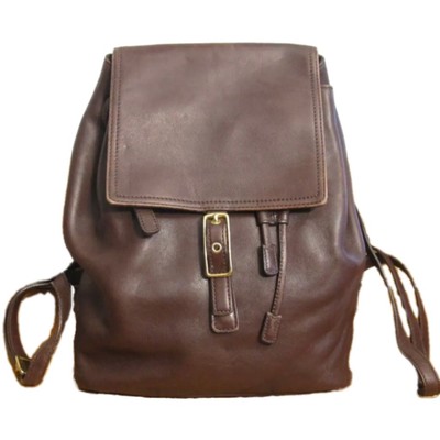 Coach Vintage 9827 Legacy West Hampton Mocha Leather Backpack | eBay