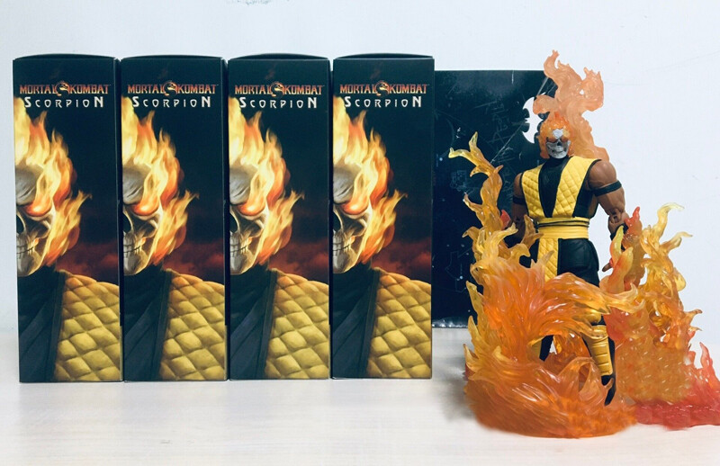 2020 Storm Toys Mortal Combat 3 Scorpion SDCC Fire Skeleton Ver 1