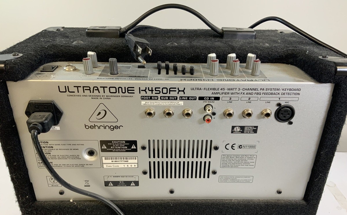 Behringer Ultratone K450FX Keyboard Amp/PA System-O4B | eBay