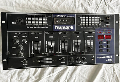 Numark DM1635 PreAmp DJ Mixer 4-channel Beatkeeper by AAC DM 1635