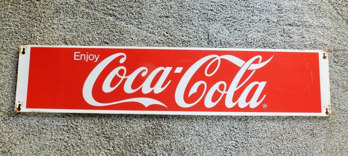 VINTAGE 1965 Coca Cola METAL SIGN 47