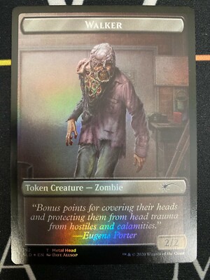 Walker Token (Metal Head / Treasure) Walking Dead Secret Lair