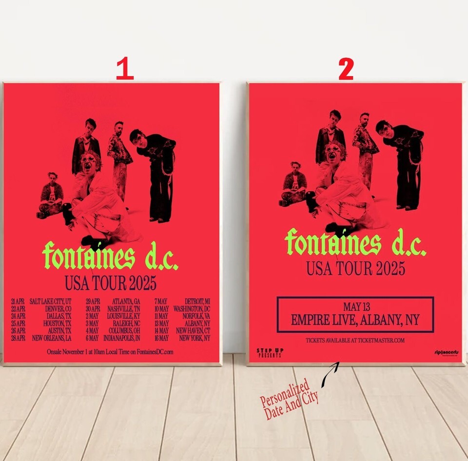 Custom Fontaines D.C. announces new 2025 North American Tour