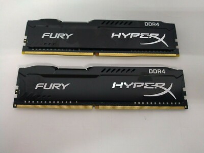 Lot Of 2 Kingston HyperX Fury 4GB DDR4 Memory Module Total: 8GB