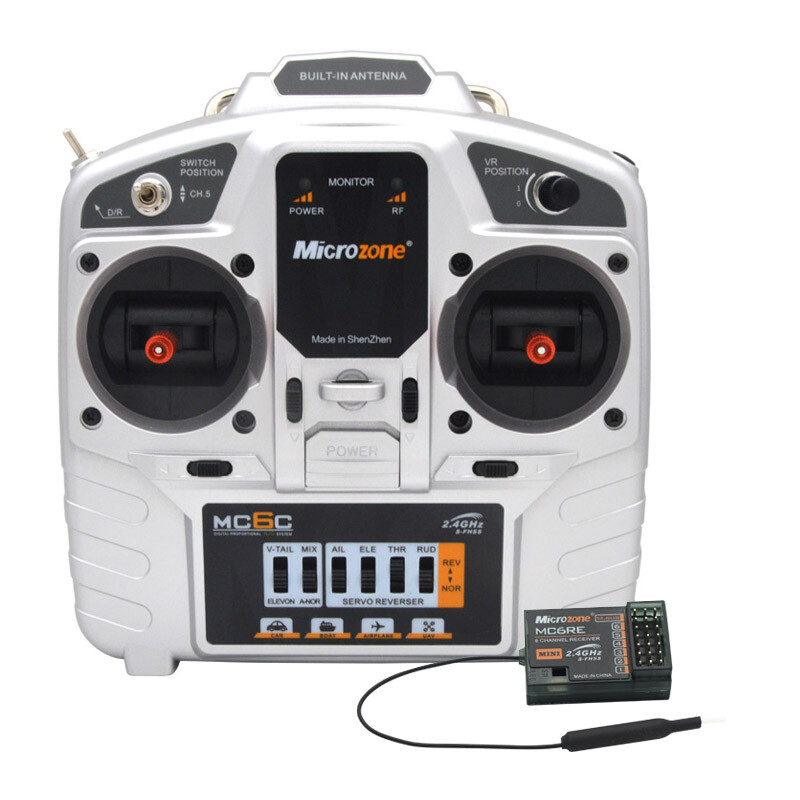 MicroZone MC6C v2 2.4G 6CH controller transmitter receiver radio