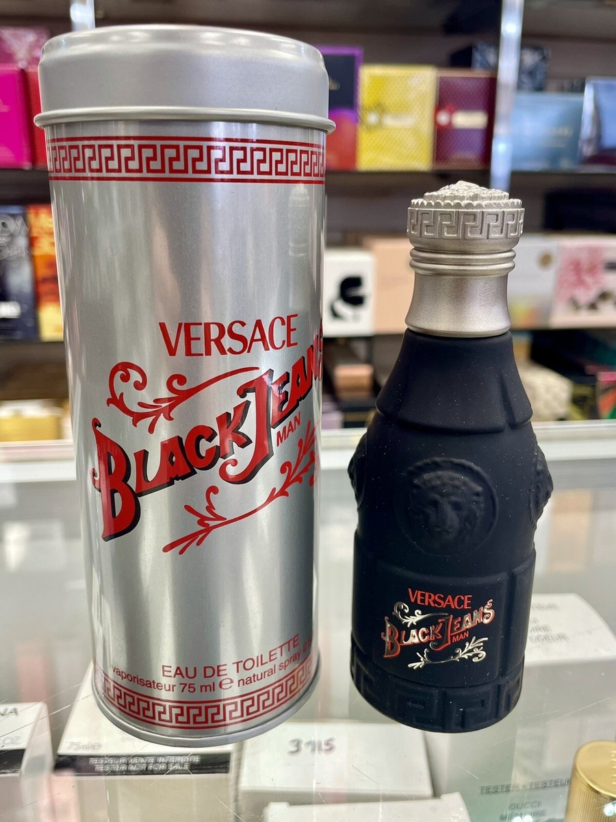 Versace Black Jeans Mens EDT Spray 2.5 oz 75 ml Vintage Rare HTF