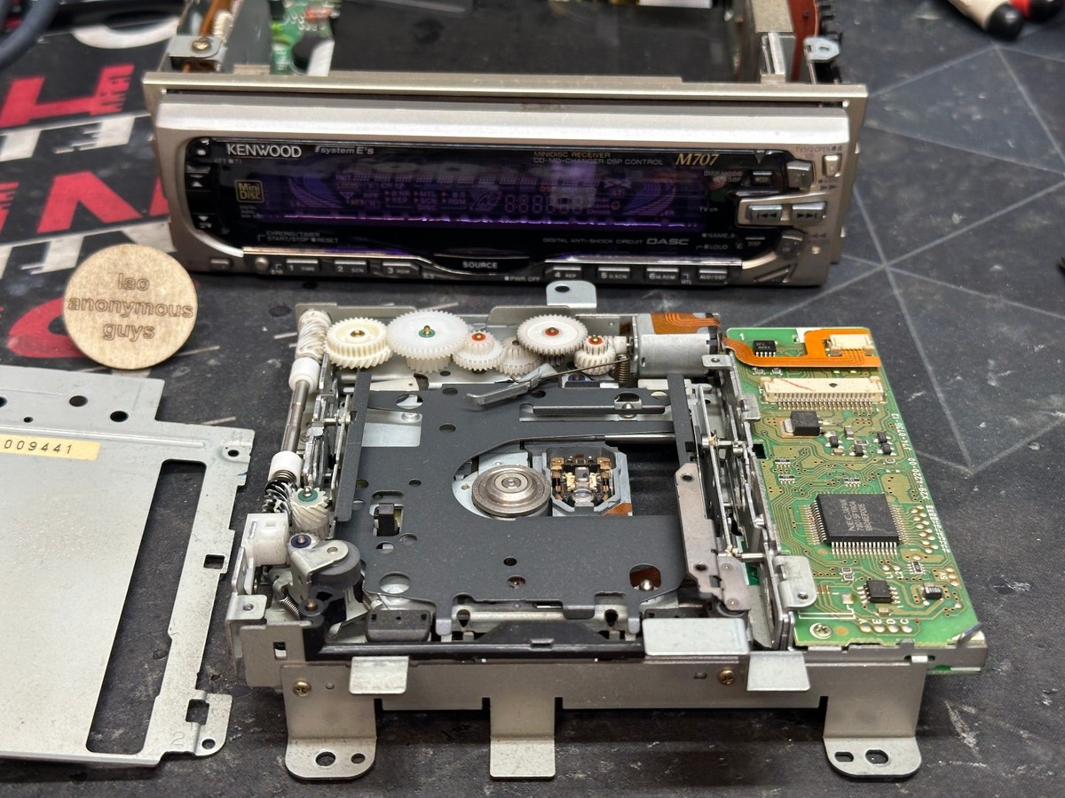 KENWOOD # M707 D707 JDM MD Receiver + CD DSP Graphic EQ Vintage