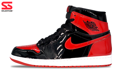 Nike Jordan 1 Retro High OG Patent Bred 2021 (555088-063) Men's