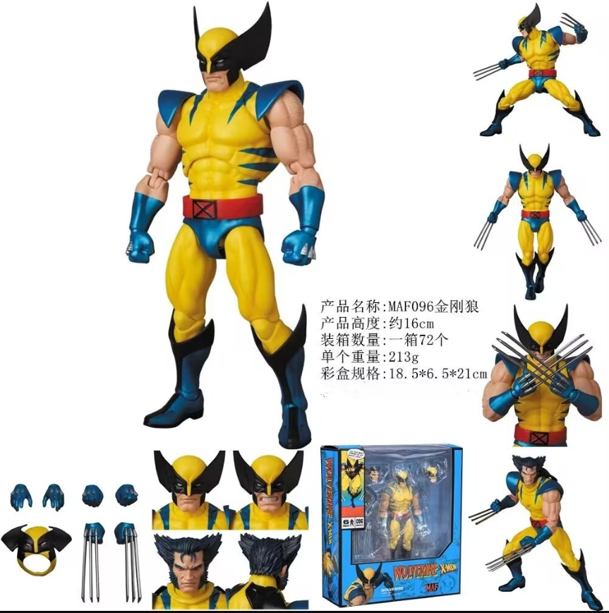 MAFEX No.096 Wolverine Comic Ver. X-MEN 6in Action Figure CT Toys