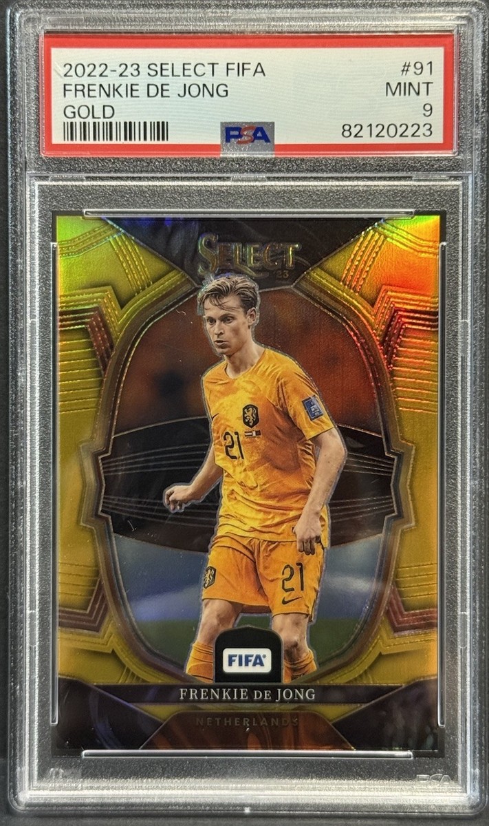 2022-23 Panini Select FIFA Netherlands Frenkie De Jong Gold Prizm