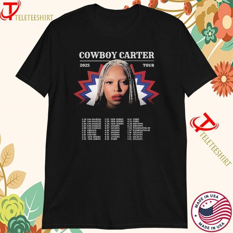 Beyonce Truck Music Cowboy Carter Tour 2025 Dates T-Shirts 2025