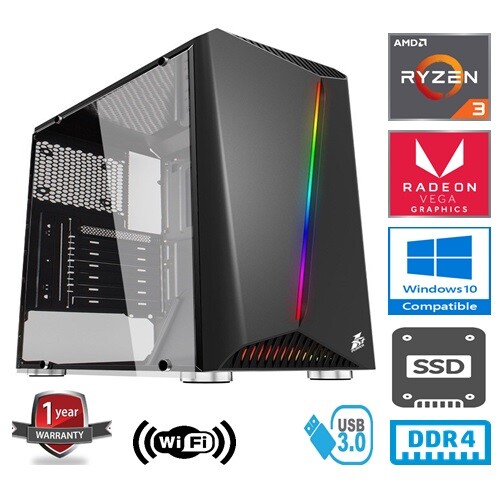 AMD RYZEN 3 3200G 3.6GHz QUAD CORE 8G RAM 240GB SSD VEGA 8 2GB