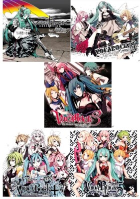 VOCALOID CD VOCAROCK Collection 1,2,3,4,5 5CDs Hatsune MIKU GUMI