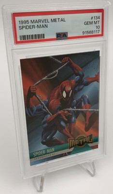 1995 MARVEL Metal SPIDER-MAN #134 ALTERNATE M Trading Card RARE
