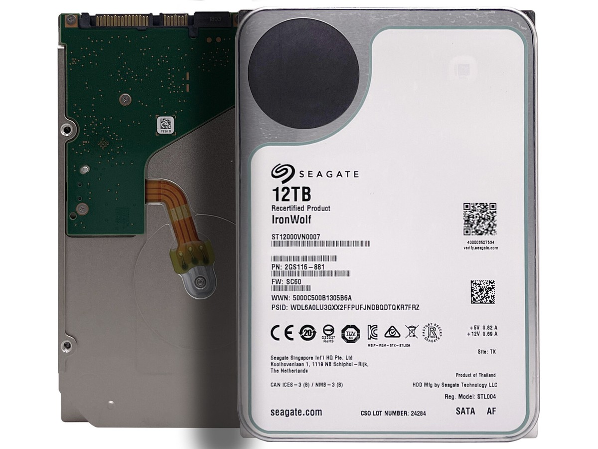 Seagate IronWolf 12TB 7200RPM SATA 6Gb/s 256MB 3.5