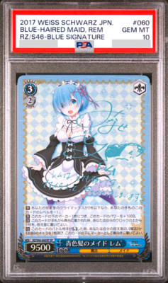 PSA 10 Weiss Schwarz Signature Re:Zero RZ/S46-060SP SP Rem Blue