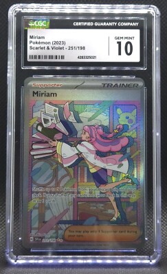 GEM MINT 10 CGC Pokemon TCG: Scarlet & Violet 2023 Miriam 251 | eBay