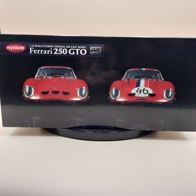 Kyosho 1/18 Ferrari 250 GTO Red 1962 08436R Hi-End Model 250GTO