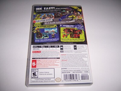 Authentic Replacement Case ONLY - Splatoon 3 Three - Nintendo