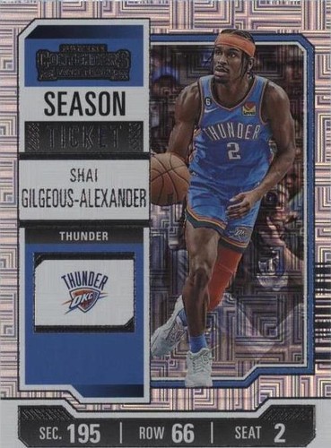 2023-24 Prizm Shai Gilgeous-Alexander Silver 6 Card SP Parallel