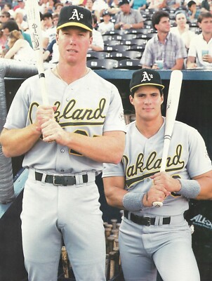 Mark McGwire & Jose Canseco ATHLETICS 8-1/4 x 10-7/8 MAGAZINE