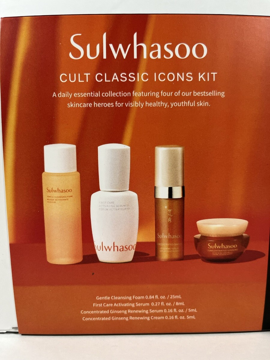 4pc SULWHASOO Cult Classic Icons Trial Kit Daily Essentials MFG