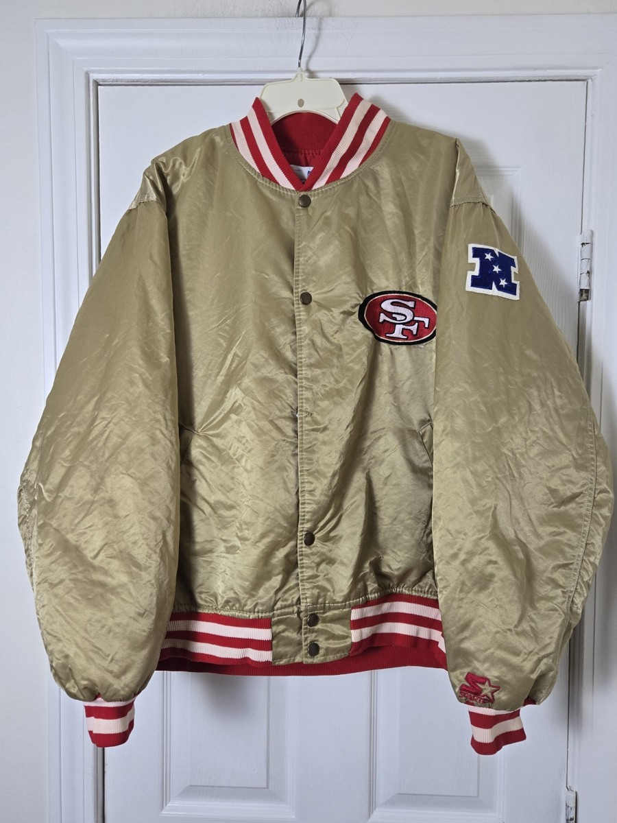 Vintage San Francisco 49ers Gold Satin ProLine Starter Jacket NFL
