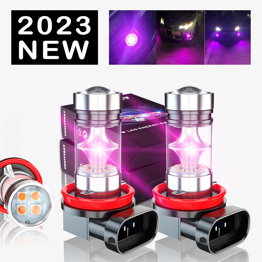 LED Headlight Kit H11 Pink Purple Fog Light Bulbs for ACURA TSX
