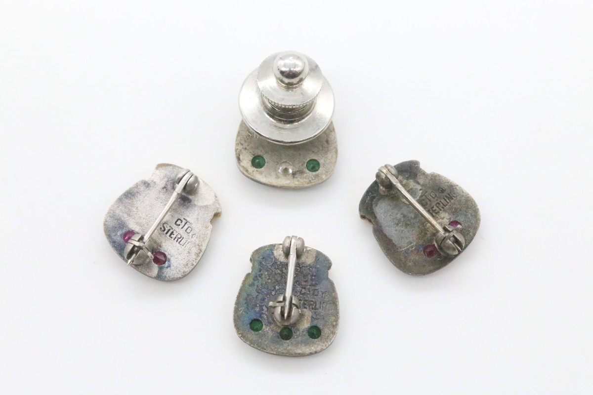 Sterling Silver Emeralds Rubies Diamond Burger King Employee