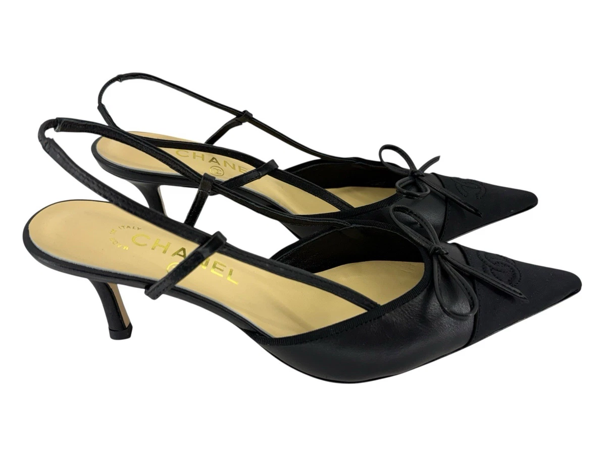 CHANEL Slingback Low (1-1.9 in) Heel Height Heels for Women for