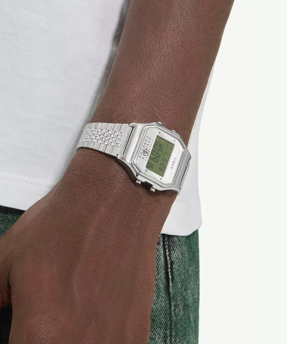 TIMEX x MM6 Maison Margiela T80 Gift Set Silver Watch Authentic