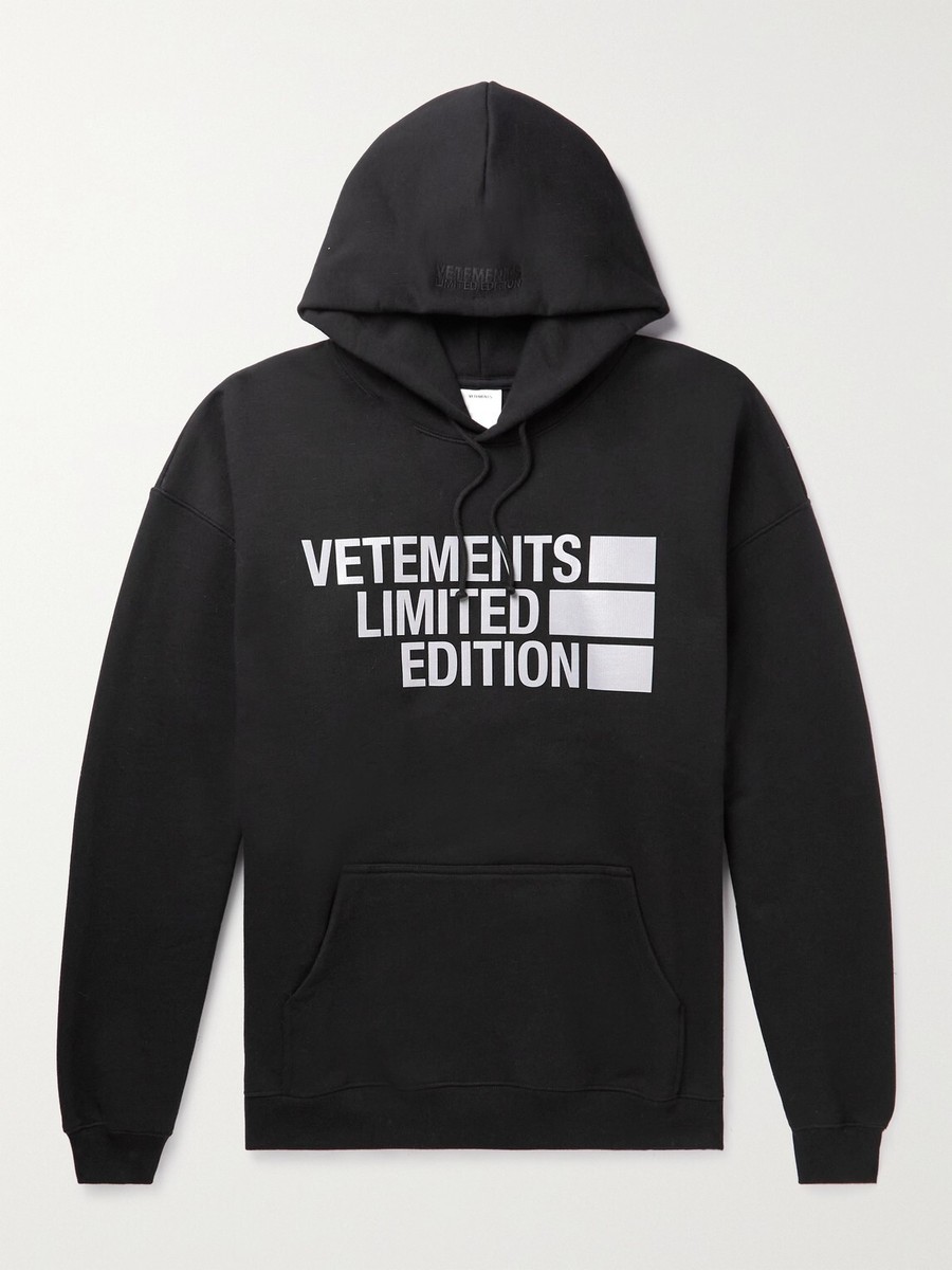 Vetements Big Logo Print Cotten Blend Limited Edition Hoodie