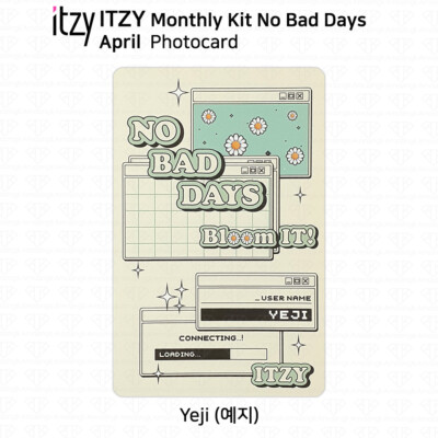 ITZY No Bad Days Monthly Kit April Official Photocard & Exclusive